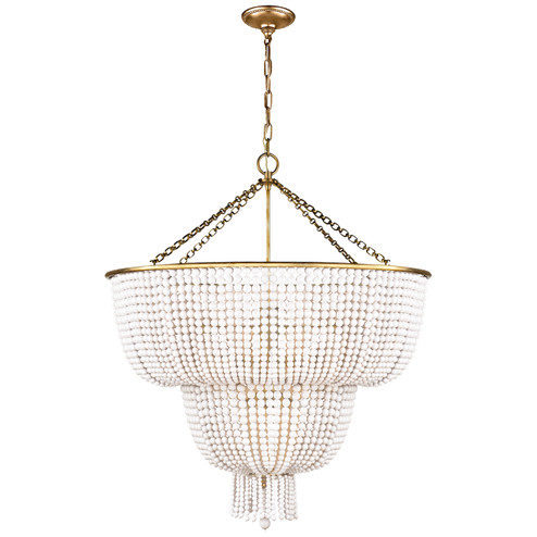 Jacqueline 12 Light Chandelier in Hand-Rubbed Antique Brass (268|ARN 5104HAB-WG)