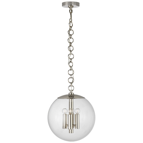 Turenne Four Light Pendant in Polished Nickel (268|ARN 5255PN-CG)