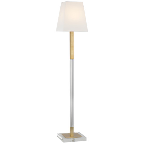 Reagan LED Floor Lamp in Antique-Burnished Brass and Crystal (268|CHA 9912AB/CG-L)