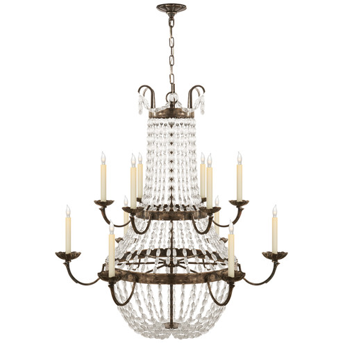 Paris Flea Market 12 Light Chandelier in Sheffield Silver (268|CHC 1508SHS-SG)