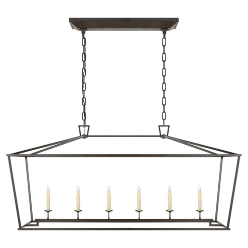 Darlana Six Light Lantern in Aged Iron (268|CHC 2166AI)