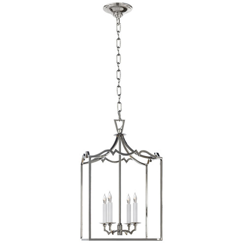 Darlana Fancy Four Light Lantern in Polished Nickel (268|CHC 2180PN)