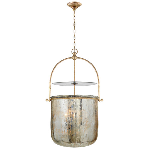 Lorford Four Light Lantern in Gilded Iron (268|CHC 2270GI-MG) Lorford Four Light Lantern in Gilded Iron (268|CHC 2270GI-MG)