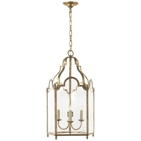 French Market Three Light Lantern in Gilded Iron (268|CHC 3414GI) French Market Three Light Lantern in Gilded Iron (268|CHC 3414GI)