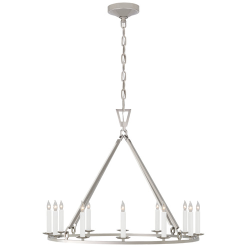 Darlana Ring 12 Light Chandelier in Polished Nickel (268|CHC 5172PN)