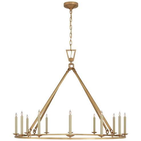 Darlana Ring 12 Light Chandelier in Antique-Burnished Brass (268|CHC 5173AB)