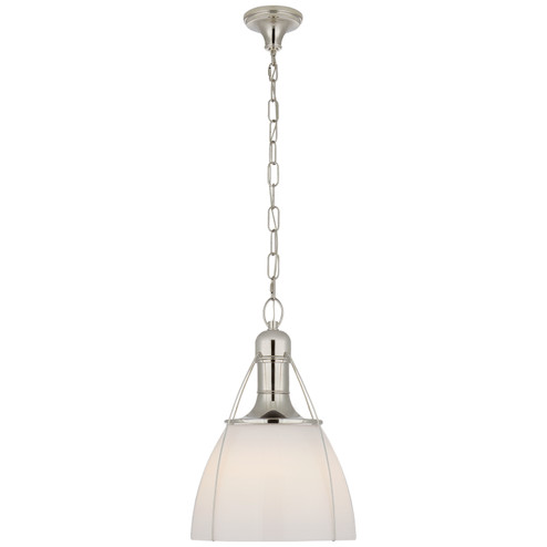 Prestwick One Light Pendant in Polished Nickel (268|CHC 5476PN-WG)