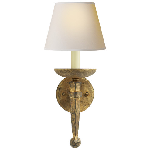 Iron Torch One Light Wall Sconce in Gilded Iron (268|CHD 1404GI-NP)