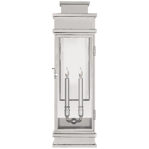 Linear Lantern Two Light Wall Lantern in Polished Nickel (268|CHD 2911PN-CG)