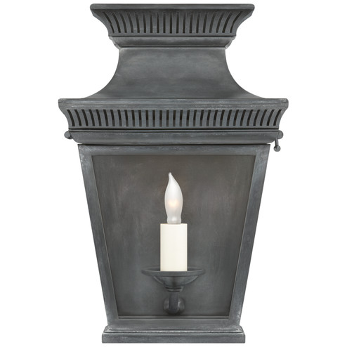 Elsinore One Light Wall Lantern in Weathered Zinc (268|CHD 2945WZ-CG)