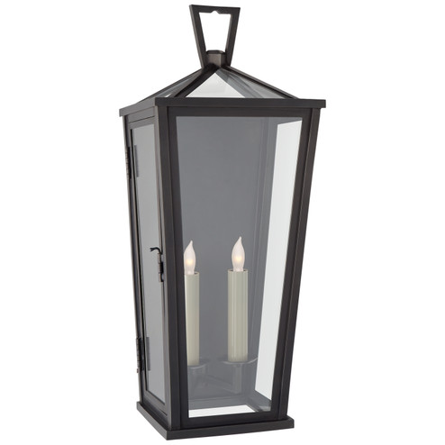 Darlana Outdoor Two Light Wall Lantern in Bronze (268|CHO 2791BZ-CG)