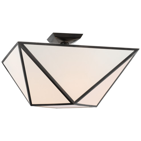 Lorino LED Semi-Flush Mount in Bronze (268|JN 4241BZ-WG)