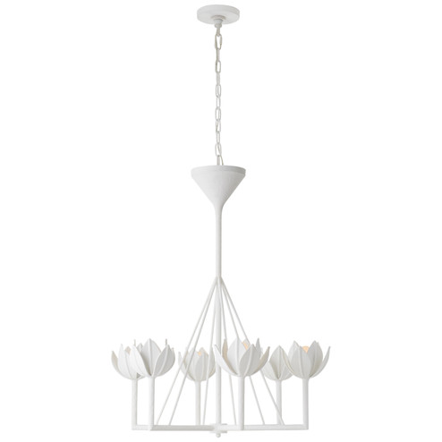 Alberto Six Light Chandelier in Plaster White (268|JN 5003PW)