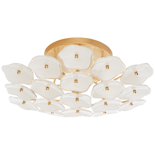 Leighton Three Light Flush Mount in Soft Brass (268|KS 4065SB-CRE)