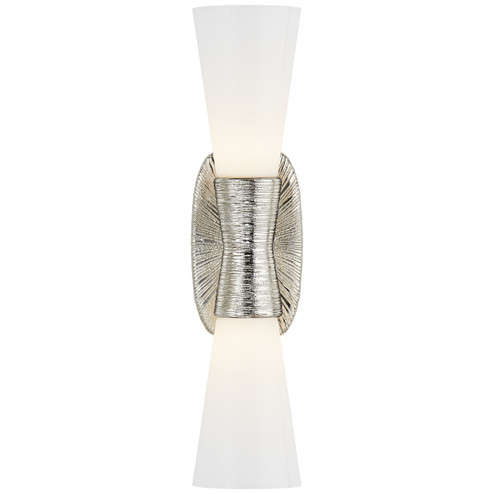 Utopia Two Light Bath Sconce in Polished Nickel (268|KW 2047PN-WG)