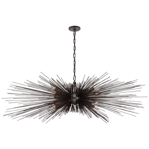 Strada 16 Light Chandelier in Aged Iron (268|KW 5182AI)