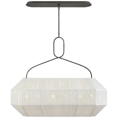 Forza Six Light Linear Chandelier in Bronze (268|KW 5317BZ-L)