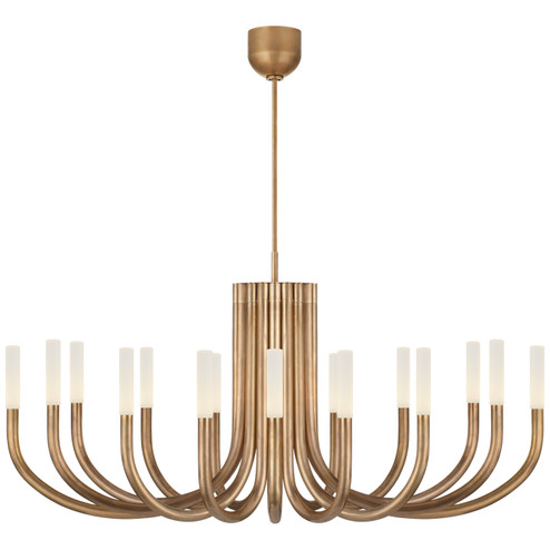 Rousseau LED Chandelier in Antique-Burnished Brass (268|KW 5585AB-EC)