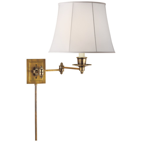 Swing Arm Sconce One Light Swing Arm Wall Lamp in Hand-Rubbed Antique Brass (268|S 2000HAB-L)