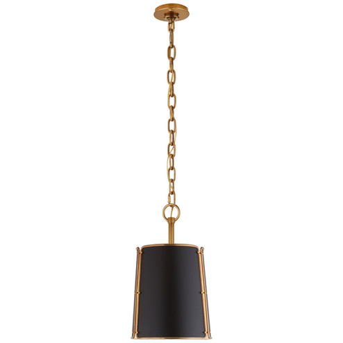 Hastings One Light Pendant in Hand-Rubbed Antique Brass (268|S 5645HAB-BLK) Hastings One Light Pendant in Hand-Rubbed Antique Brass (268|S 5645HAB-BLK)