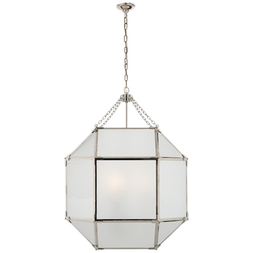 Morris Three Light Lantern in Polished Nickel (268|SK 5010PN-FG)