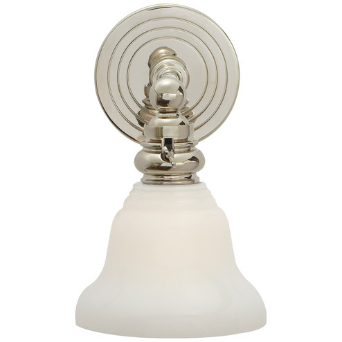 Boston One Light Wall Sconce in Polished Nickel (268|SL 2931PN/SLEG-WG)