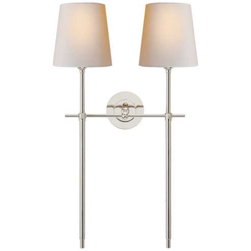 Bryant Two Light Wall Sconce in Polished Nickel (268|TOB 2025PN-NP)
