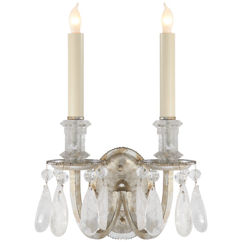 Elizabeth Two Light Wall Sconce in Burnished Silver Leaf (268|TOB 2236BSL)