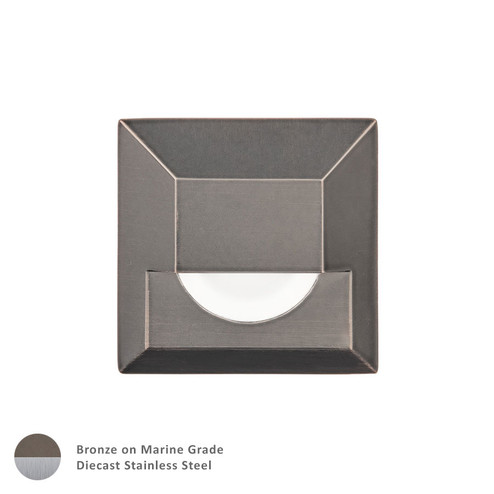 2061 LED Step and Wall Light in Bronzed Stainless Steel (34|2061-30BS)