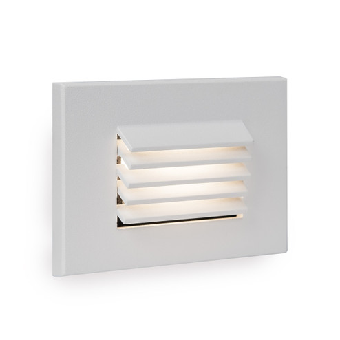 4051 LED Step and Wall Light in White on Aluminum (34|4051-AMWT)