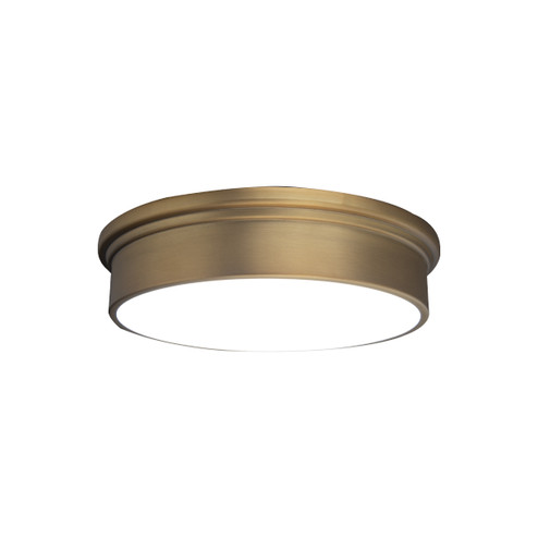 York LED Flush Mount in Aged Brass (34|FM-45012-AB)