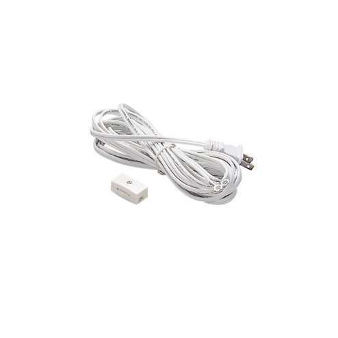 L Track Power Cord in White (34|LCORDSET-WT)