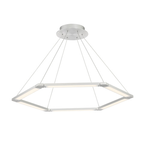 Lune LED Chandelier in Brushed Aluminum (34|PD-14032-AL)