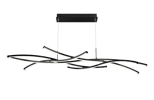 Divergence LED Chandelier in Black (34|PD-60964-BK)