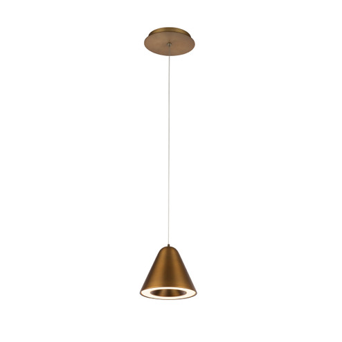 Kone LED Pendant in Aged Brass (34|PD-72006-T24-AB)