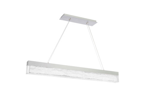 Effervescent LED Pendant in Brushed Aluminum (34|PD-97145-AL)