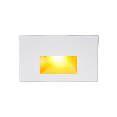 Led100 LED Step and Wall Light in White on Aluminum (34|WL-LED100F-AM-WT)