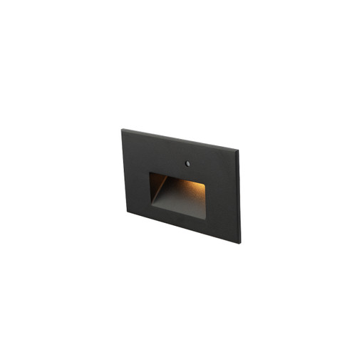 Step Light With Photocell LED Step and Wall Light in Black on Aluminum (34|WL-LED102-AM-BK)