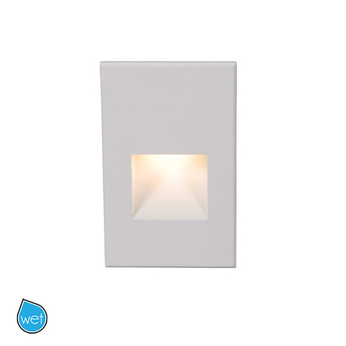 Led200 LED Step and Wall Light in White on Aluminum (34|WL-LED200F-BL-WT)