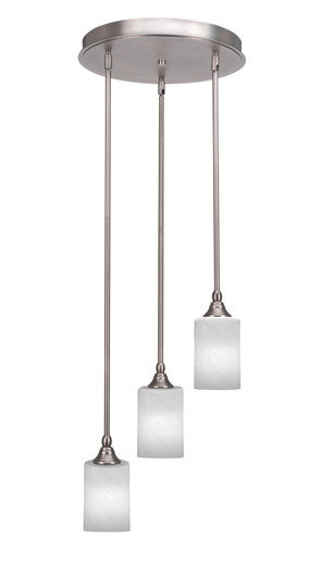 Empire Three Light Cluster Pendalier in Brushed Nickel (200|2143-BN-3001)