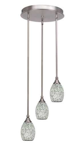 Empire Three Light Cluster Pendalier in Brushed Nickel (200|2143-BN-4165)