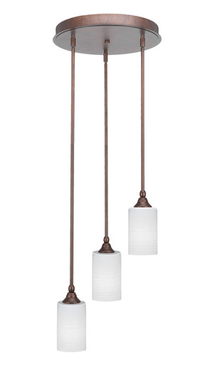 Empire Three Light Cluster Pendalier in Bronze (200|2143-BRZ-4061)