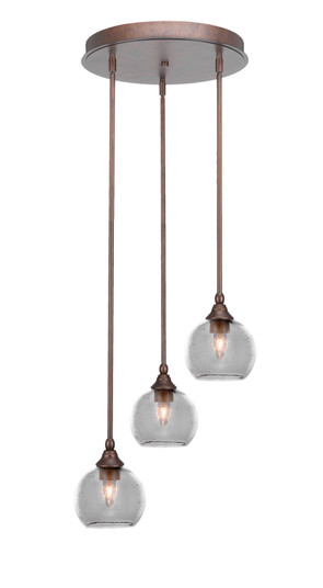 Empire Three Light Cluster Pendalier in Bronze (200|2143-BRZ-4100)