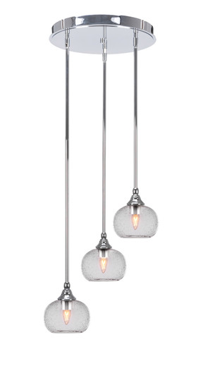 Empire Three Light Cluster Pendalier in Chrome (200|2143-CH-202)