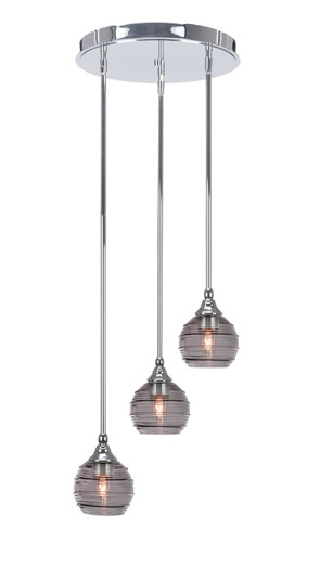 Empire Three Light Cluster Pendalier in Chrome (200|2143-CH-5112)