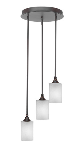 Empire Three Light Cluster Pendalier in Dark Granite (200|2143-DG-531)