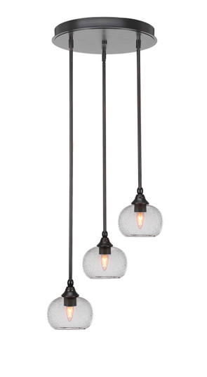 Empire Three Light Cluster Pendalier in Espresso (200|2143-ES-202)