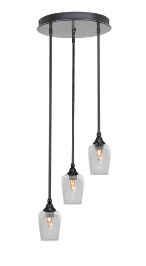 Empire Three Light Cluster Pendalier in Matte Black (200|2143-MB-210)