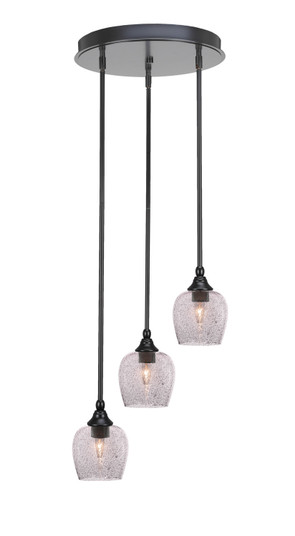 Empire Three Light Cluster Pendalier in Matte Black (200|2143-MB-4812)