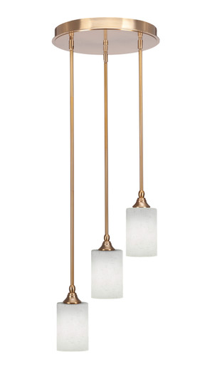 Empire Three Light Cluster Pendalier in New Age Brass (200|2143-NAB-310)